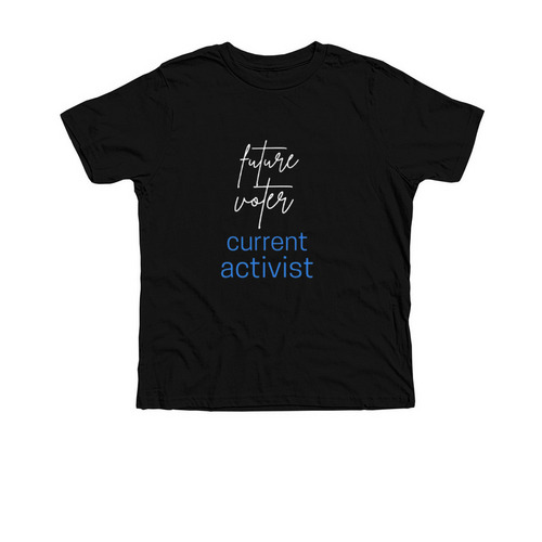 Youth Activist Tee, a Solid Black Blend Premium Youth Tee