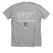 Be Kind, a Athletic Heather Premium Unisex Tee (back-view)