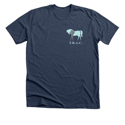 TRAC Logo-Wear Fundraiser, a Heather Navy Premium Unisex Tee