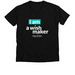 The WishMaker Collection, T-Shirt, a Solid Black Blend Premium V-Neck Tee
