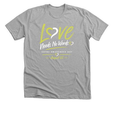 Team Lukey, a Athletic Heather Premium Unisex Tee