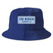 Ox Hats, a Royal Blue Printed Bucket Hat