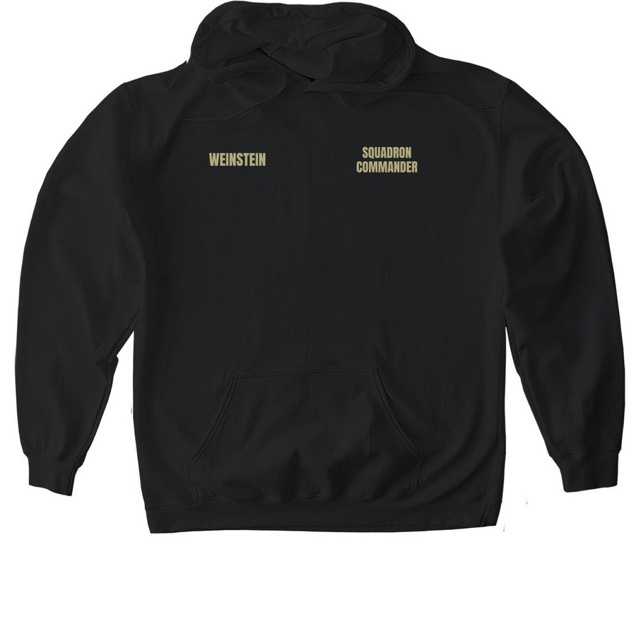 Squadron Commander, a Black Gildan Softstyle Pullover Hoodie