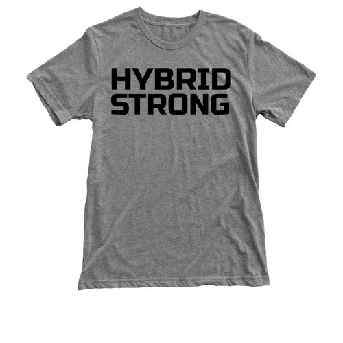 Hybrid Strong Tee, a Premium Heather Triblend Unisex Tee