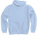 CHAMPS Hoodie Sweatshirt, a Light Blue Pullover Hoodie (back-view)