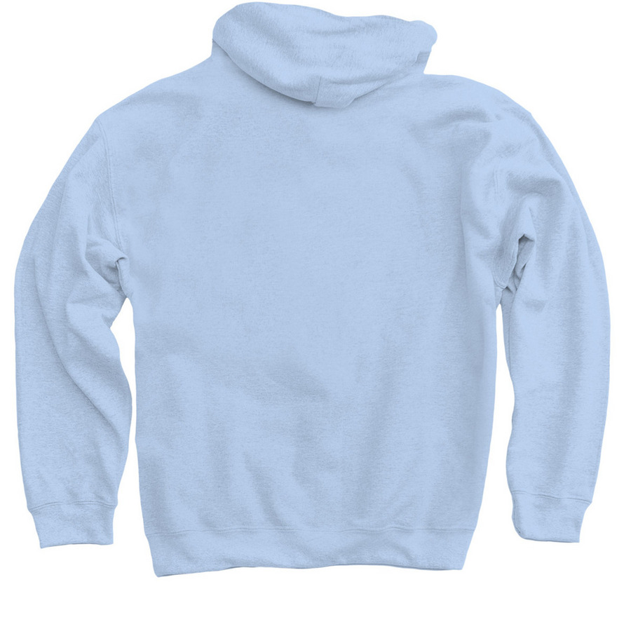 CHAMPS Hoodie Sweatshirt, a Light Blue Pullover Hoodie (back-view)