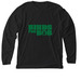 Birds For Bob - Kelly Green Logo, a Solid Black Blend Premium Long Sleeve Tee