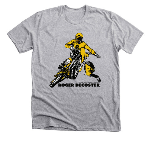 Roger DeCoster T-Shirt, a Athletic Heather Premium Unisex Tee