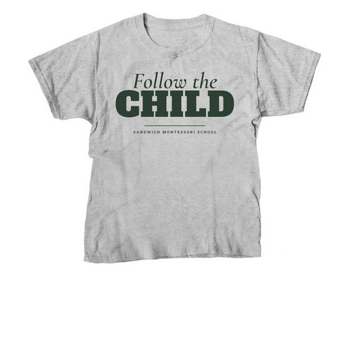 SMS Follow the Child T-Shirt, a Sport Grey Youth Unisex Tee