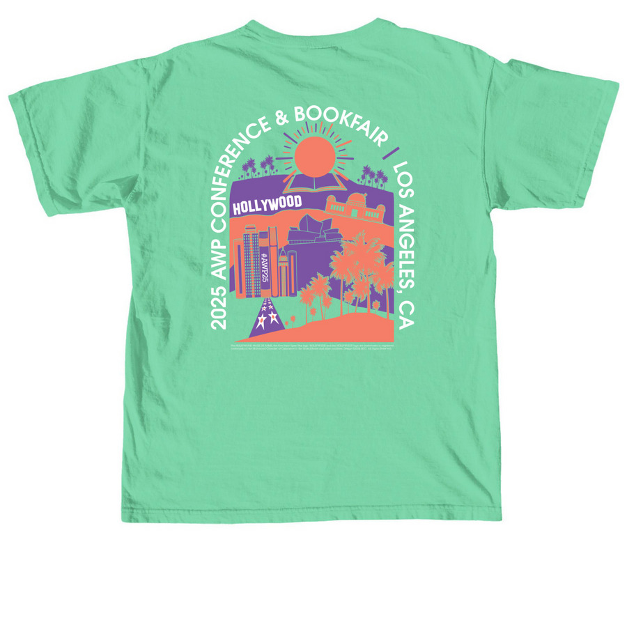 #AWP25 LA vibes T-shirt in color(s), a Island Reef Comfort Colors Unisex Tee (back-view)