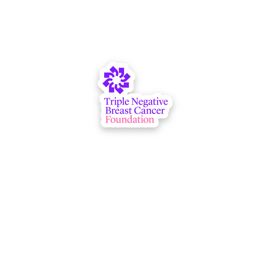 TNBC Foundation Logo Sticker, a White Kiss Cut Sticker
