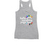 Love is Love - white logo, a Athletic Heather Women's Racerback