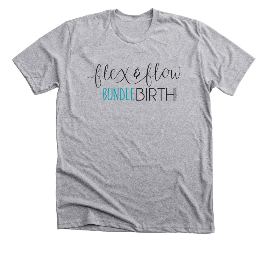 Flex & Flow Apparel, a Athletic Heather Premium Unisex Tee