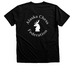 Adult & Youth Tees- Back Design White Logo, a Black Heather Premium Unisex Tee (back-view)