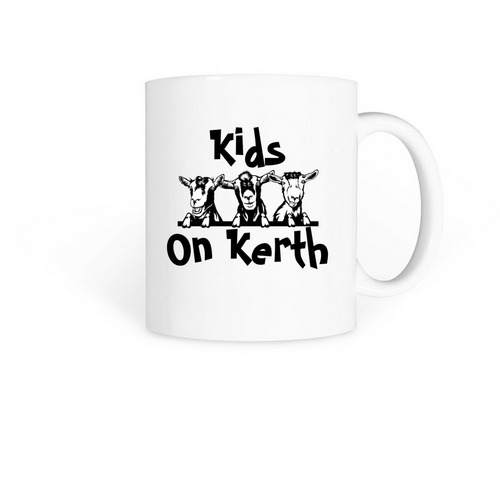 Kids On Kerth Mug, a White Coffee Mug