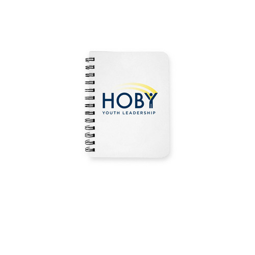 HOBY Notebook, a White Spiral Notebook