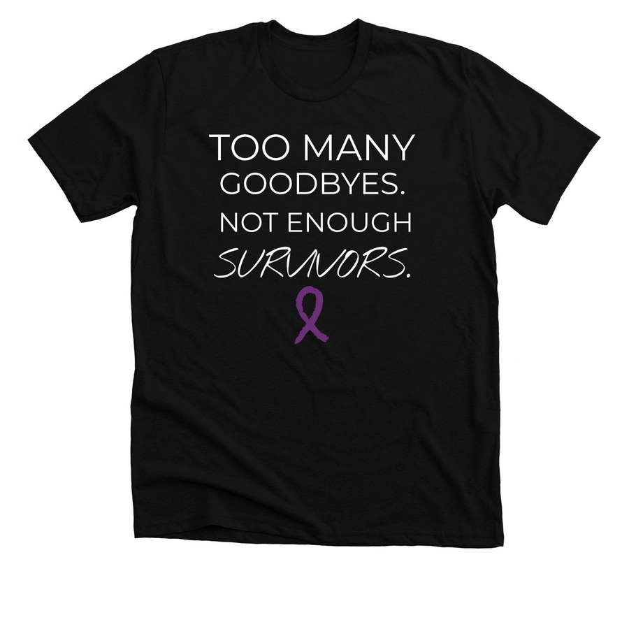 Pancreatic Cancer, a Solid Black Blend Premium Unisex Tee