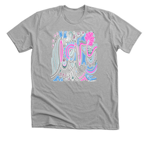 Choose Love - Color, a Athletic Heather Premium Unisex Tee