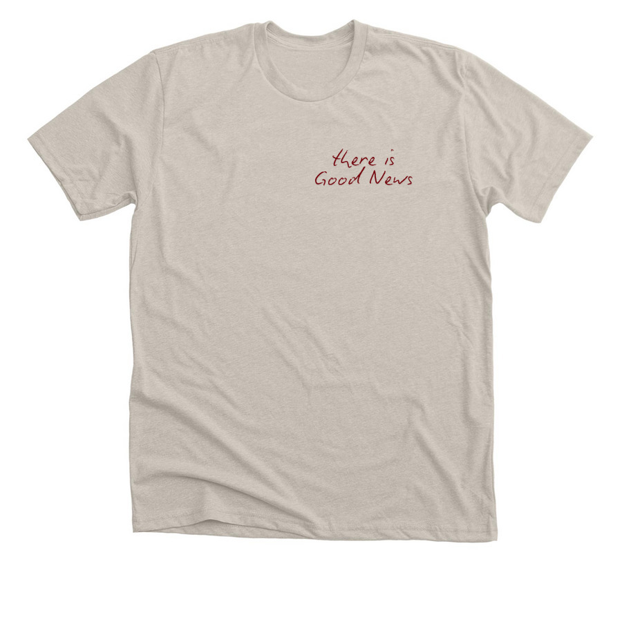 The White/Beige Stamp Collection, a Heather Dust Premium Unisex Tee