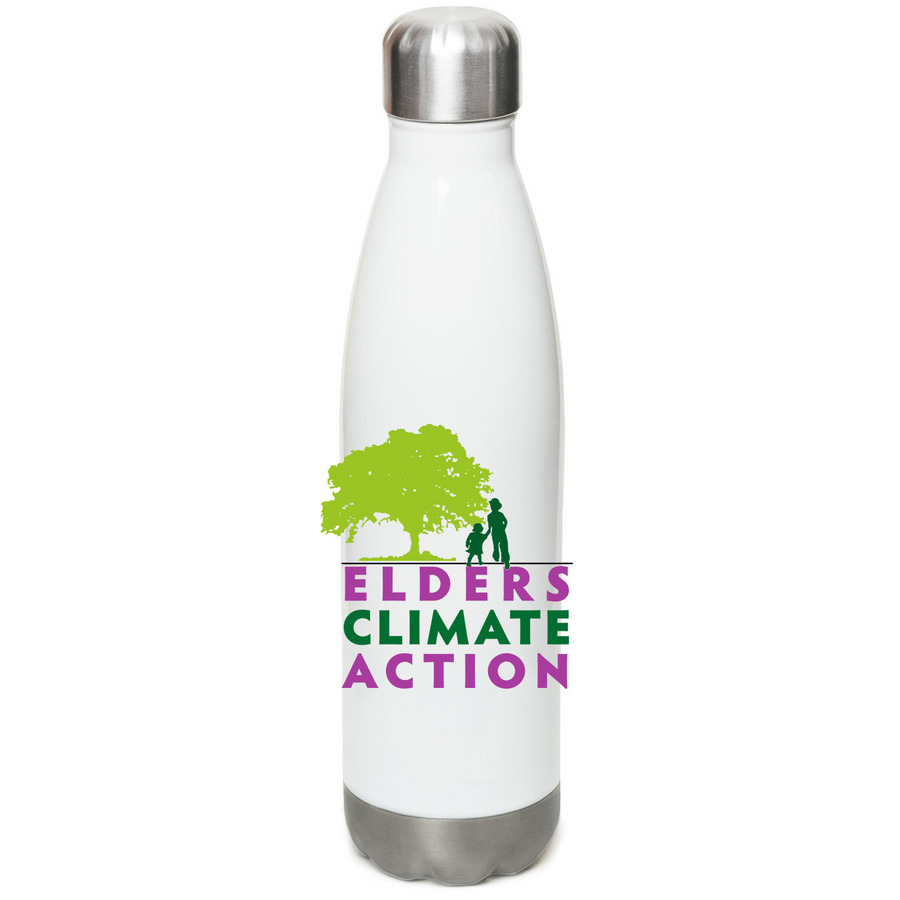 ECA Water Bottle, a White Stainless Steel Water Bottle