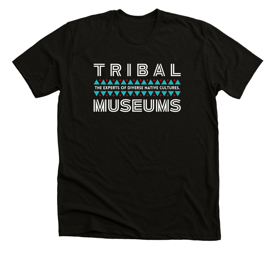 Tribal Museums, a Solid Black Blend Premium Unisex Tee