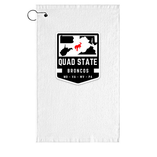 QSB Golf Towel, a White Golf Towel