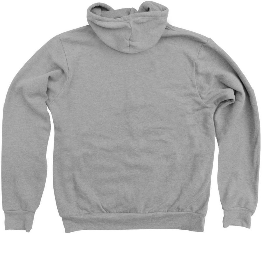 FCS Full Zip Hoodie Indigo (Adult), a Athletic Heather Zip Up Hoodie (back-view)