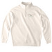 The Woodlands Foundation Logo, a Bone Midweight Quarter Zip Pullover