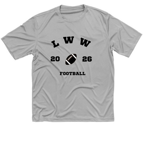 LWW Football, a Silver Classic Performance Tee