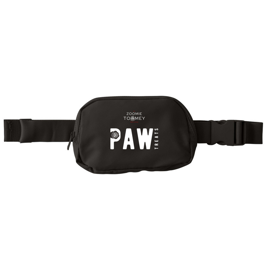 PAW Treats Pouch, a Deep Black Matte Hip Pack