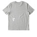 Starry Face, a Cool Heather Grey Stanley/Stella Unisex Creator 2.0 Tee (back-view)