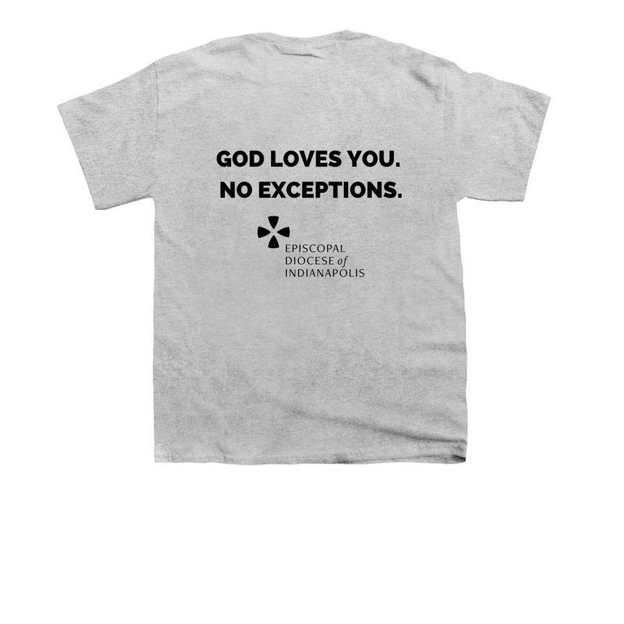 2024 - Kids Love Letters from God, a Sport Grey Youth Unisex Tee (back-view)