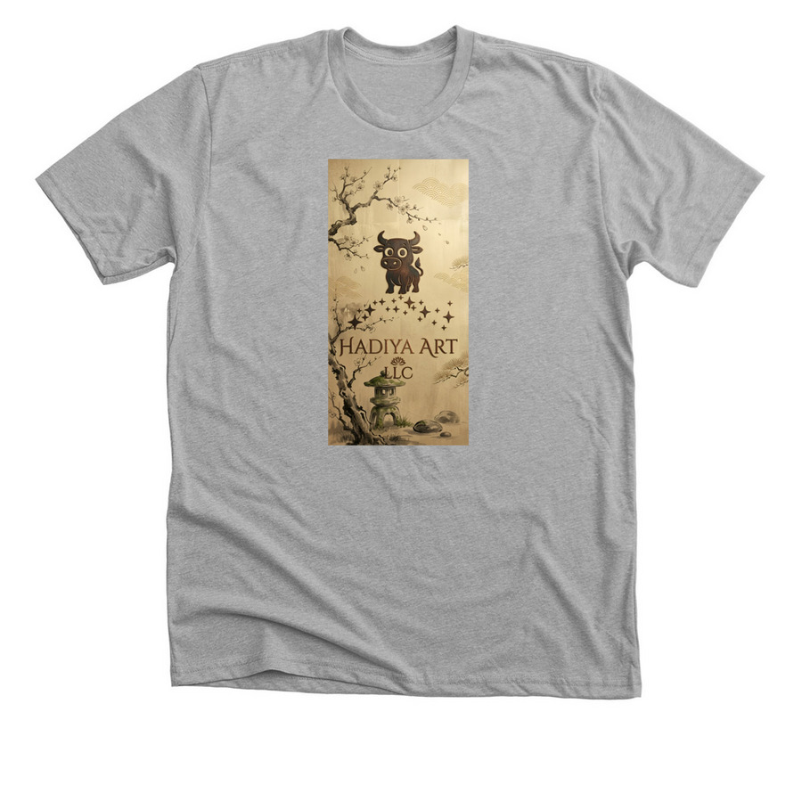 Hadiya Art Inspiration Peaceful&nbsp;, a Athletic Heather Premium Unisex Tee