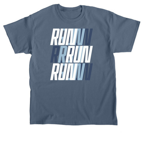 Run run run, a Indigo Blue Classic Unisex Tee