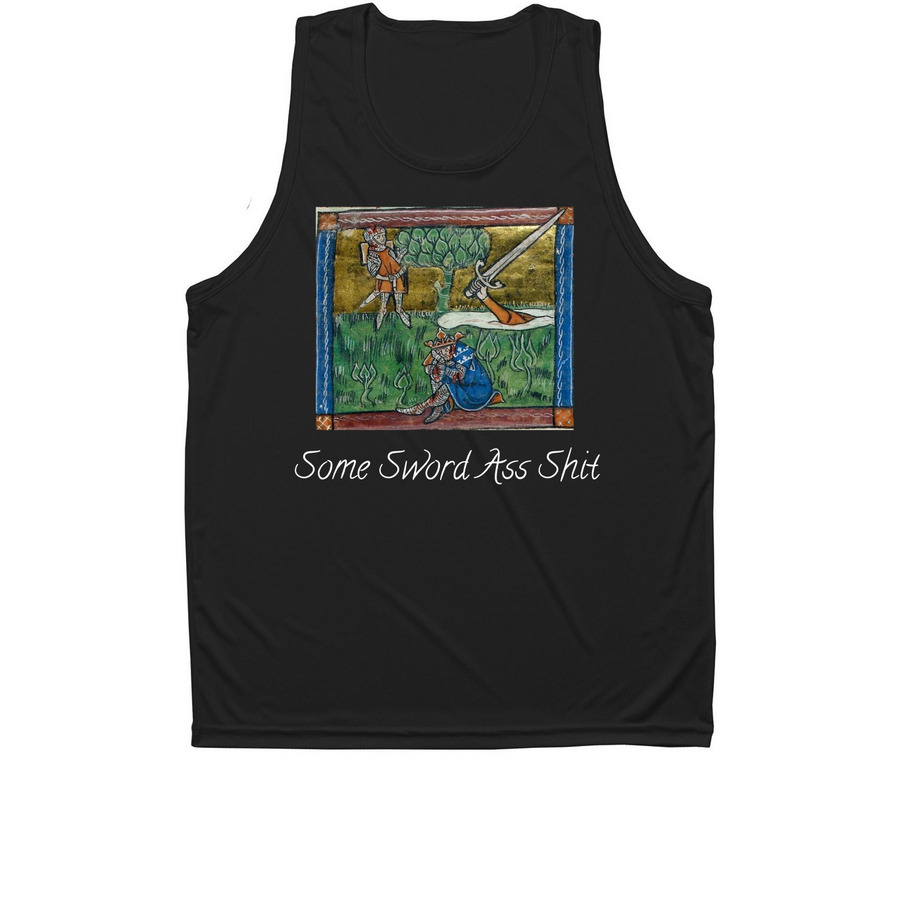Some Sword A** S**t Activewear Line, a Black Unisex Performance Tank
