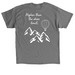 Higher than the skies limit, a Charcoal Classic Unisex Tee (back-view)