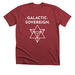 : GALACTIC-SOVEREIGN., a Heather Canvas Red Premium Unisex Tee