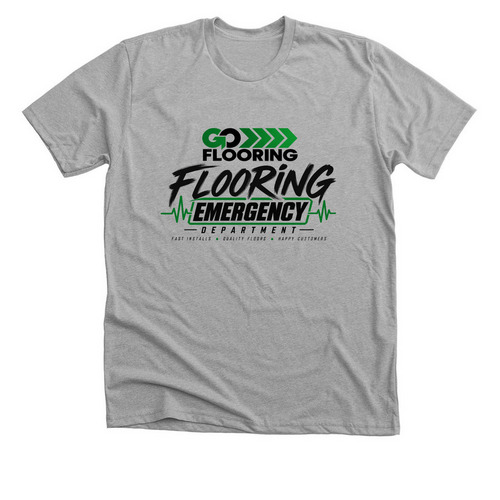 Go flooring, a Athletic Heather Premium Unisex Tee