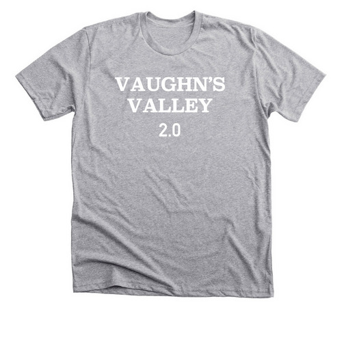 The Valley Has Returned, a Athletic Heather Premium Unisex Tee