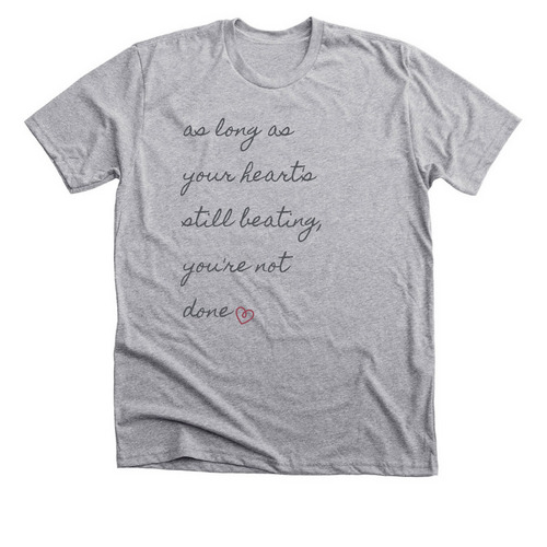 As Long As Your Heart's Still Beating 2, a Athletic Heather Premium Unisex Tee