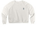 Women's Cropped Crewneck, a Vintage White Women's Premium Cropped Raglan Sweatshirt