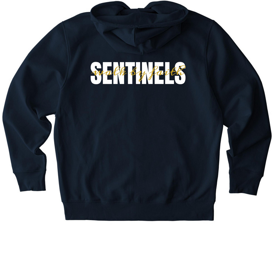 Night Watch, a French Navy Stanley/Stella Unisex Cultivator 2.0 Zip Up Pullover Hoodie (back-view)