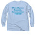 Causal WRCAC Logo Tee, a Light Blue Classic Long Sleeve Tee