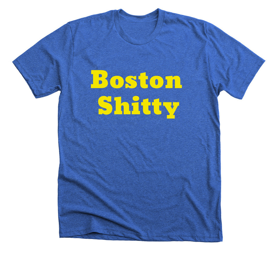 Boston Shitty, a Heather True Royal Premium Unisex Tee
