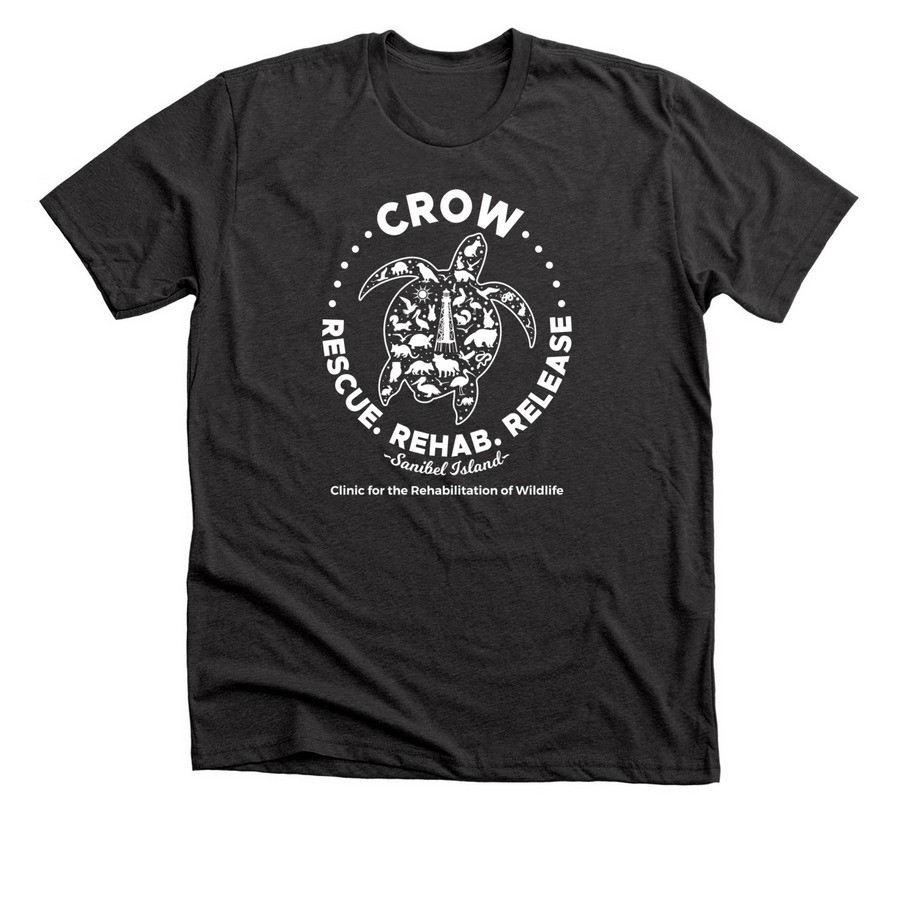 CROW / Sea Turtle Complex, a Dark Grey Heather Premium Unisex Tee