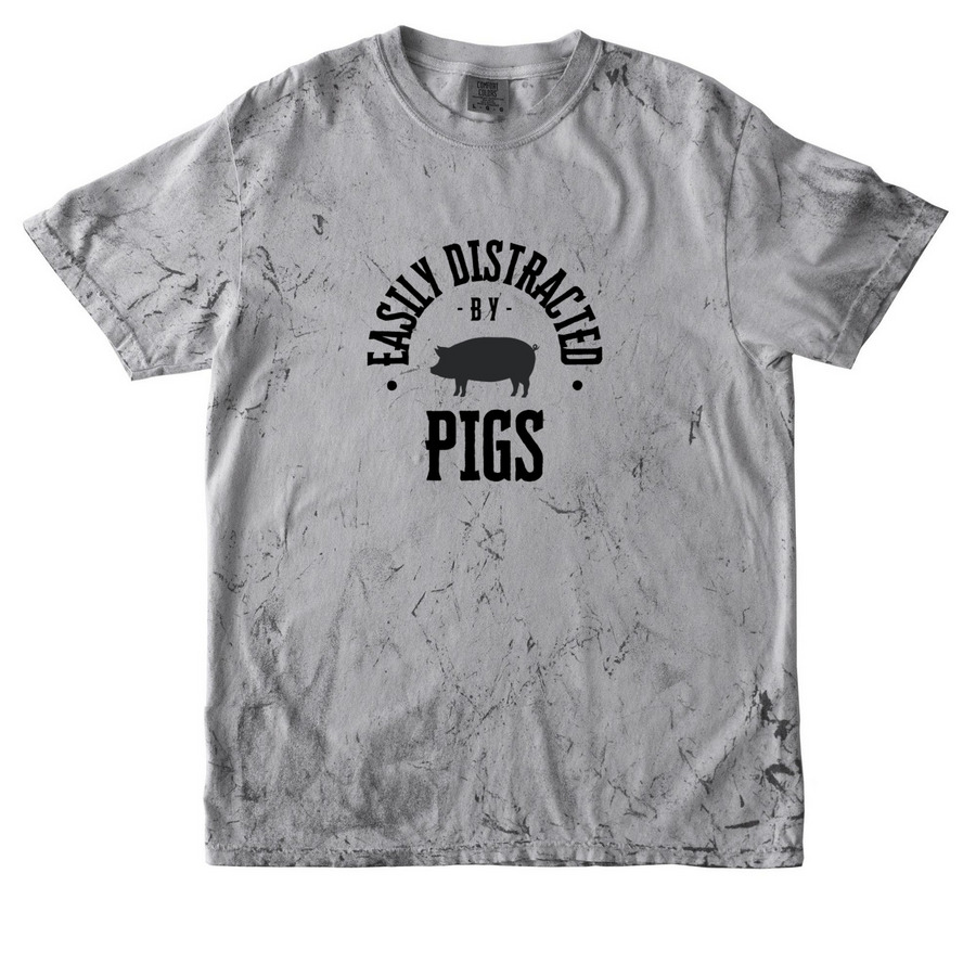 Easily Distracted Shirts and Sweatshirts&nbsp;, a Smoke Comfort Colors Colorblast Tee