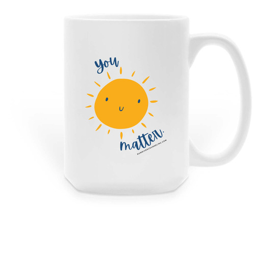 You Matter, a White Large Coffee Mug