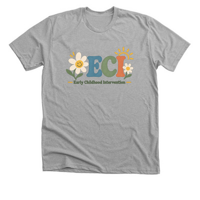 ECI - Flower, a Athletic Heather Premium Unisex Tee