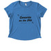 Women's Scoop Neck Tee, a Azure Blue Allmade Eco Triblend Women?s Scoop Neck Tee