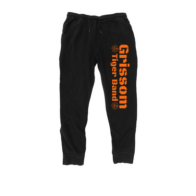 Tiger Band Fleece Pants, a Black Midweight Fleece Joggers